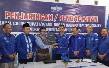 Rizky Sembada Kembali Daftar sebagai Bacawabup Trenggalek melalui DPC Demokrat, Siap Konsolidasi ke Tingkat Pusat