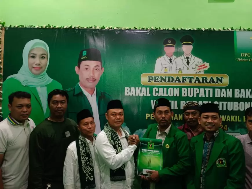 Pasangan ESTO Resmi Daftar Bacabup ke DPC PPP Situbondo