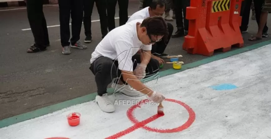 Trenggalek Warnai Jalur Sepeda, Kolaborasi Seni dan Keselamatan Lalu Lintas