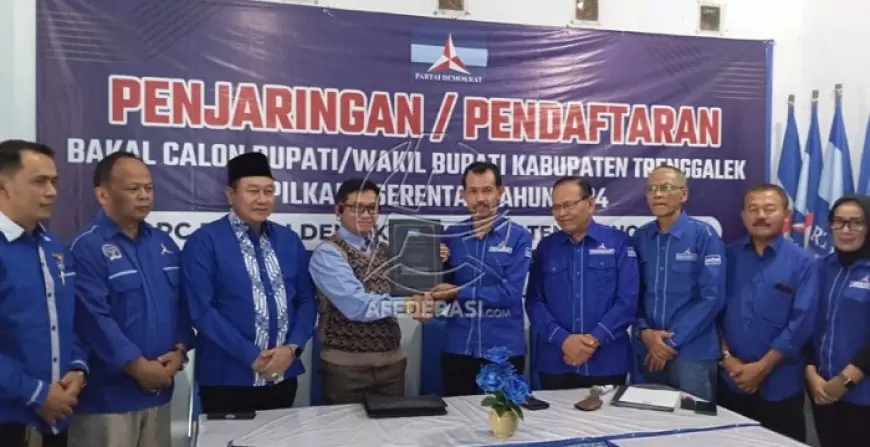 Rizky Sembada Kembali Daftar sebagai Bacawabup Trenggalek melalui DPC Demokrat, Siap Konsolidasi ke Tingkat Pusat