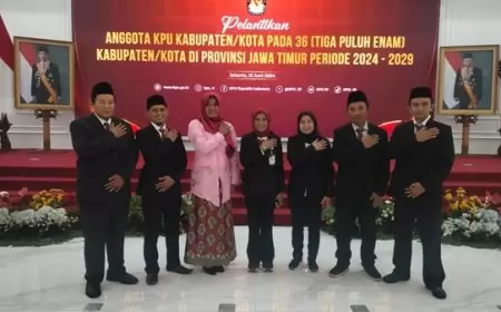 5 Anggota KPU Kabupaten Madiun Dilantik:  Kader GMNI Terpental