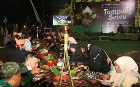 Tradisi Tumpeng Sewu Suku Osing Banyuwangi yang Terus Mengakar