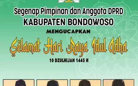 Pemerintah Kabupaten Bondowoso Mengucapkan Selamat Idul Adha 1445H / 2024
