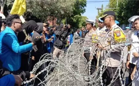 PMII Situbondo Gelar Aksi Tuntut Penindakan Mafia Tambang, Nyaris Ricuh