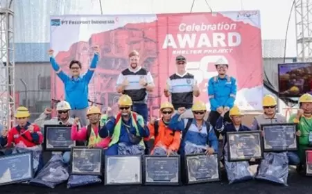 Terapkan Standar Kerja Tinggi, Pembangunan Smelter Freeport Gresik Capai 50 Juta Jam Kerja Selamat 