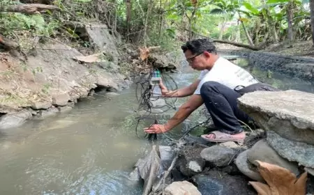 Pencemaran Berat Ancam Ekosistem Dua Sungai Besar di Tulungagung