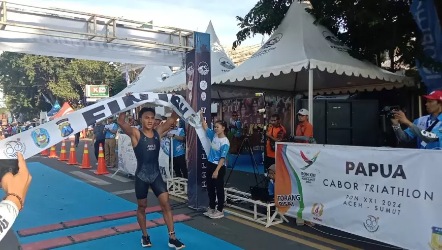 Kejurnas Triathlon Kapolres Cup Situbondo 2024, Rashif Amila Yaqin dan Martina Ayu Pratiwi Raih Juara