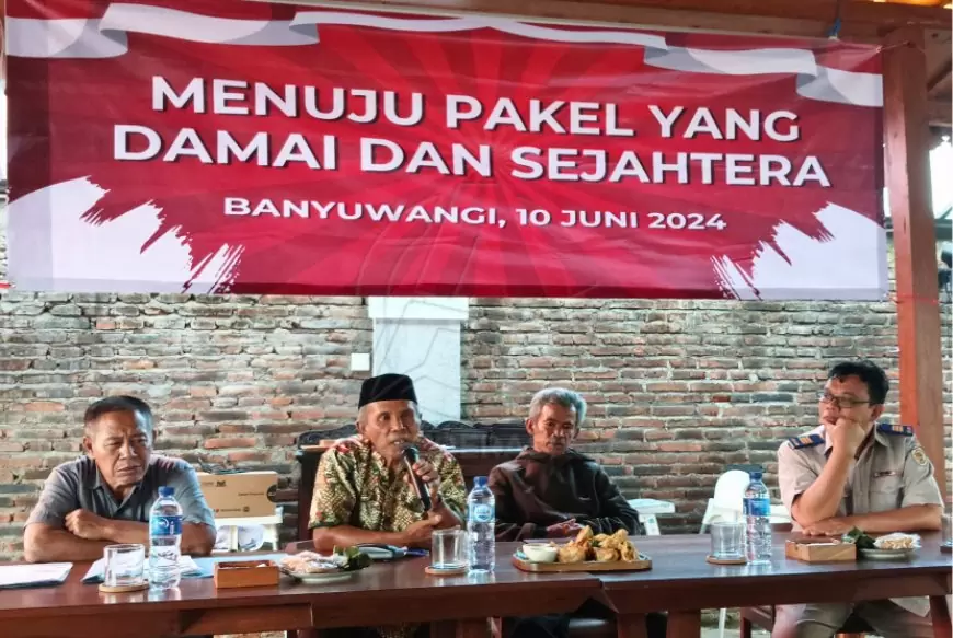 Polresta Banyuwangi Inisiasi Diskusi Menuju Pakel Damai