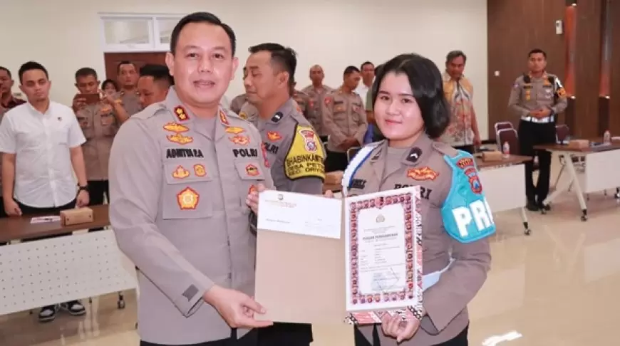 Bripda Mirabell Bintara Polwan Imut Berpretasi Polres Gresik, Ternyata Jago Menembak 