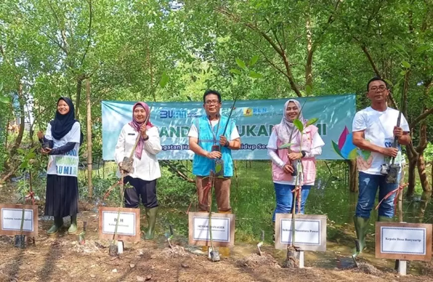 PLN Nusantara Power Gresik Tanam 10.000 Bibit Mangrove 