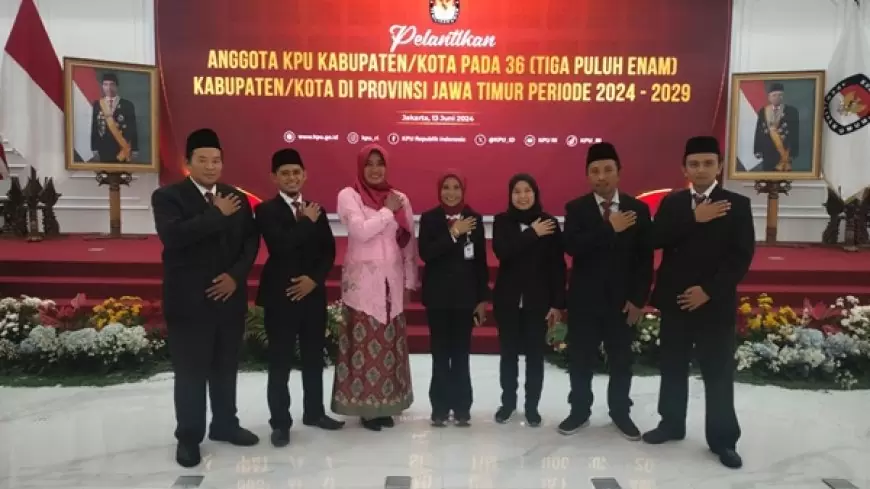 5 Anggota KPU Kabupaten Madiun Dilantik:  Kader GMNI Terpental