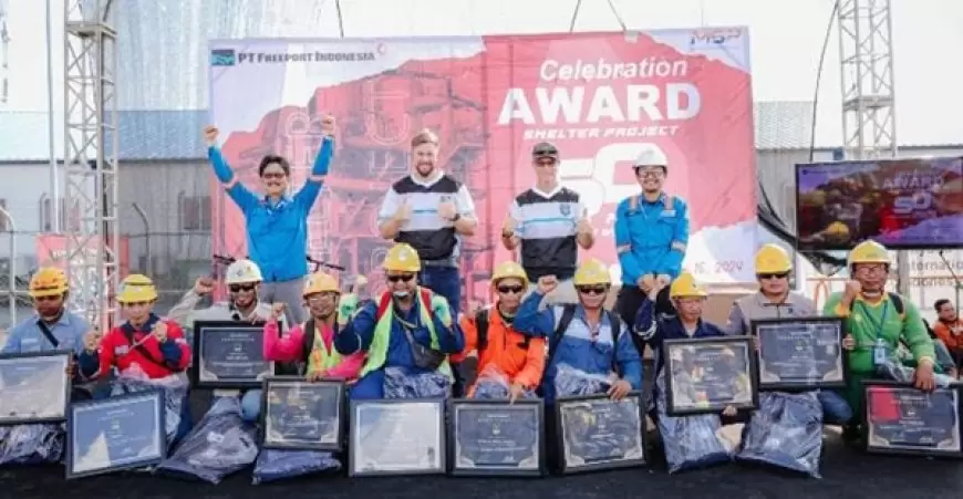 Terapkan Standar Kerja Tinggi, Pembangunan Smelter Freeport Gresik Capai 50 Juta Jam Kerja Selamat 