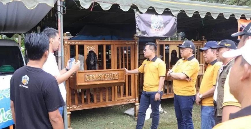 Meriahnya Kontes Kambing Etawa di Trenggalek, Sambut Hari Bhayangkara ke-78