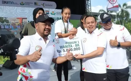 Ribuan Pelari Meriahkan Bhayangkara Petro Grissee Run 2024 