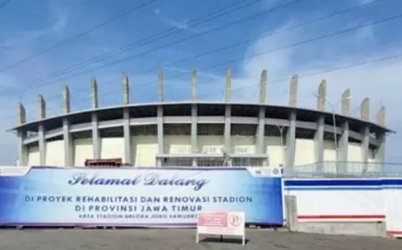 Penuhi Standar FIFA, Renovasi Stadion Gelora Joko Samudra Dijadwalkan Tuntas September