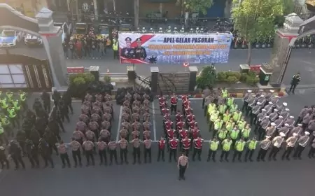 Polres Tulungagung Terjukan 1600 Personil, Amankan Pengesahan Warga Baru PSHT 2024