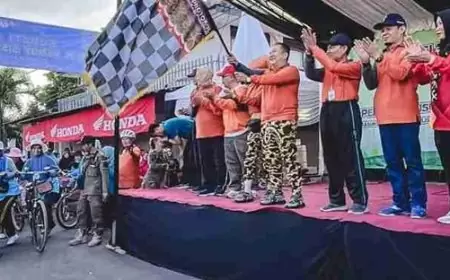 Semarak Sambut Hari Koperasi ke-77,  Gelar Bersepeda Santai dan Parade Traktor