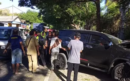 Pajero Hantam Pohon di Situbondo, Empat Pengendara Luka Berat