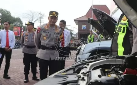 Jelang Pilkada 2024, Polres Trenggalek Gelar Pemeriksaan Ranmor Dinas dan Senpi