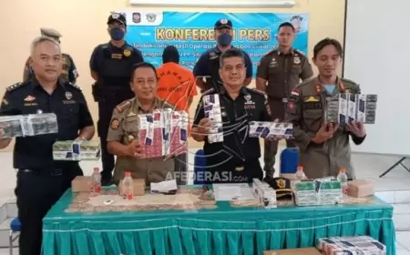 Seorang Pengedar Rokok Ilegal di Jebloskan ke Penjara