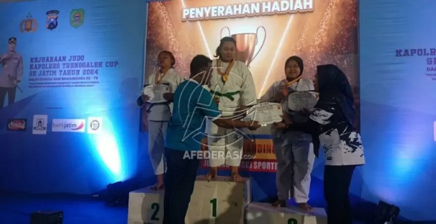 Atlet Judo Polres Trenggalek Raih 17 Medali di Kejuaraan Kapolres Cup 2024