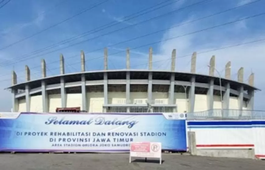 Penuhi Standar FIFA, Renovasi Stadion Gelora Joko Samudra Dijadwalkan Tuntas September