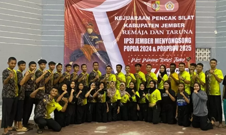 Tanding Antar Perguruan Silat di Kejurkab, PSHT Jember Raih Juara Umum