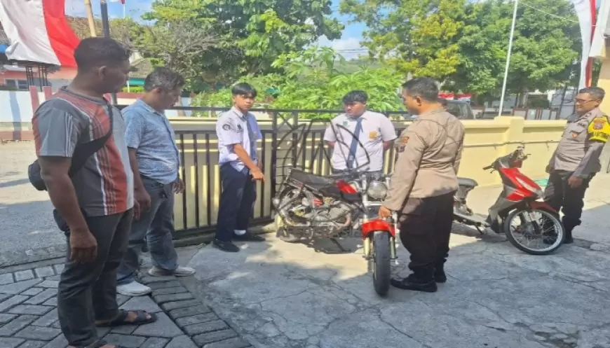 Satlantas Polres Tulungagung Gagalkan Tawuran Pelajar di Campurdarat