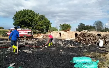 Gudang Arang Milik Warga Situbondo Ludes Terbakar di Tengah Malam