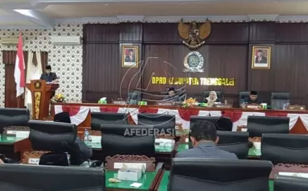 DPRD Trenggalek Gelar Rapat Paripurna, Bupati Jawab Pandangan Fraksi Soal Perubahan APBD 2024