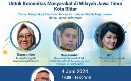 Jadwal Literasi Digital di Jatim 4 Juni