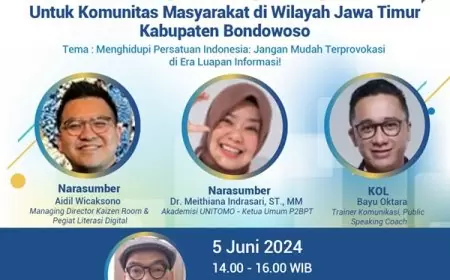Jadwal Literasi Digital di Jatim 5 Juni