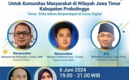 Jadwal Literasi Digital di Jatim 6 Juni
