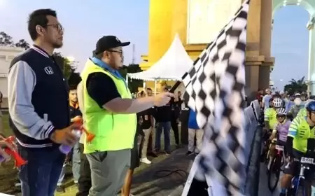 Mas Dhito Berangkatkan Kediri Dholo KOM 2024 