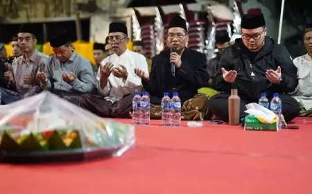 Mas Dhito Bersama Warga Gelar Tasyakuran di Jembatan Jongbiru