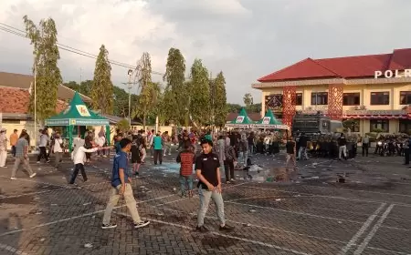 Polres Situbondo Gelar Sispamkota, Latihan Pengamanan Jelang Pilkada Serentak 2024