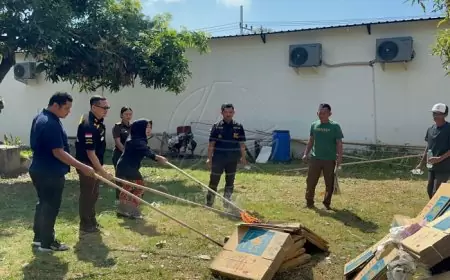 Kejaksaan Negeri Banyuwangi Musnahkan Barang Bukti Pidana Kesehatan