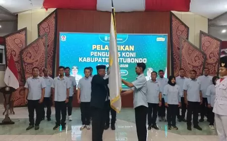 Pengurus KONI Situbondo Resmi Dilantik, Ini Pesan Wakil Ketua KONI Jatim