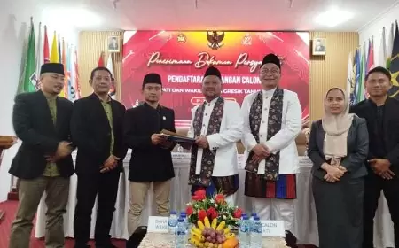 Paslon Cabup dan Cawabup Ya-Alif Resmi Daftar ke KPU Gresik