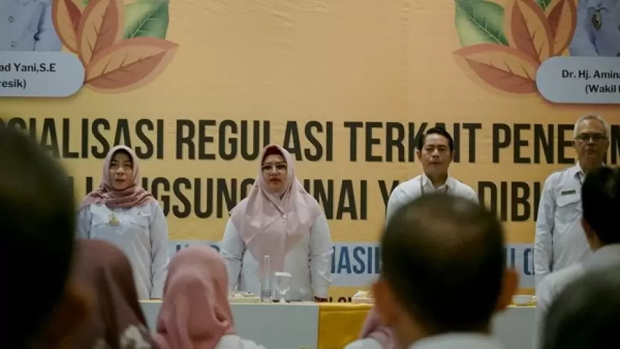 Wakil Bupati Gresik: Sosialisasi Regulasi Penerima BLT DBHCHT Untuk Turunkan Angka Kemiskinan.