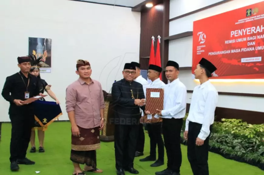 592 Narapidana Banyuwangi Terima Remisi di HUT ke-79 RI, Enam Langsung Bebas