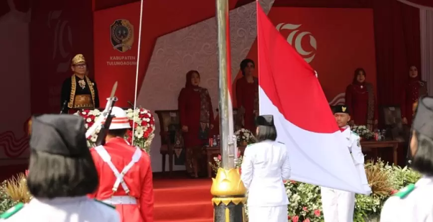 Semangat Kebhinekaan Warnai Upacara HUT ke-79 RI di Tulungagung