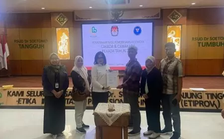 KPU Terima Berita Acara Hasil Pemeriksaan Kesehatan Bapaslon Wali Kota Kediri