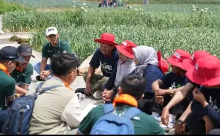 Jaga Ketahanan Pangan Nasional, Millenial Petrokimia Kampanyekan Pemupukan Berimbang di Sentra Pertanian 