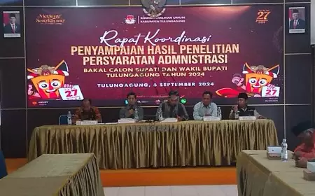 Bakal Paslon Bupati Tulungagung Terancam Gagal, KPU Temukan Banyak Kekurangan Berkas
