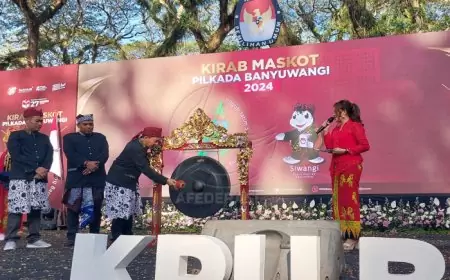 Kirap Maskot Ikhtiar KPU Jatim Patok Angka Partisipasi Masyarakat Diatas 85 Persen