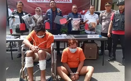 Komplotan Spesialis Rumah Kosong, Diringkus Polres Trenggalek
