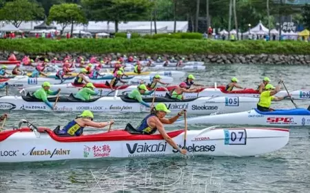 Atlet Dayung Stand Up Paddle (SUP) Indonesia Sabet Emas di Singapore Ocean Cup 2024