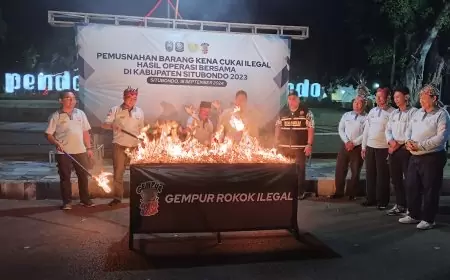 Bea Cukai Jember Musnahkan 66 Ribu Batang Rokok Ilegal di Situbondo