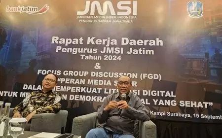 Raker dan FGD JMSI Jatim Bahas Media Siber hingga Kesehatan Mental Pekerja Pers